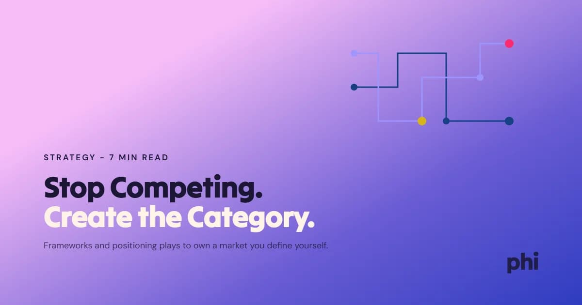 How to Create a New Category Instead of Fighting in an Existing One