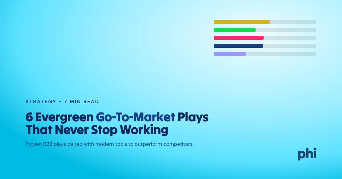 6 Evergreen Go-To-Market Plays (And the Tools to Run Them Smarter)