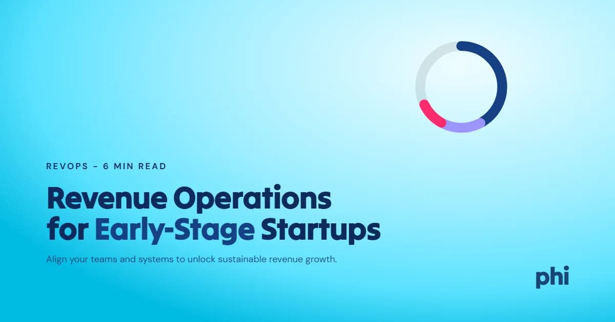 Revenue Operations Consulting for Early-Stage Startups