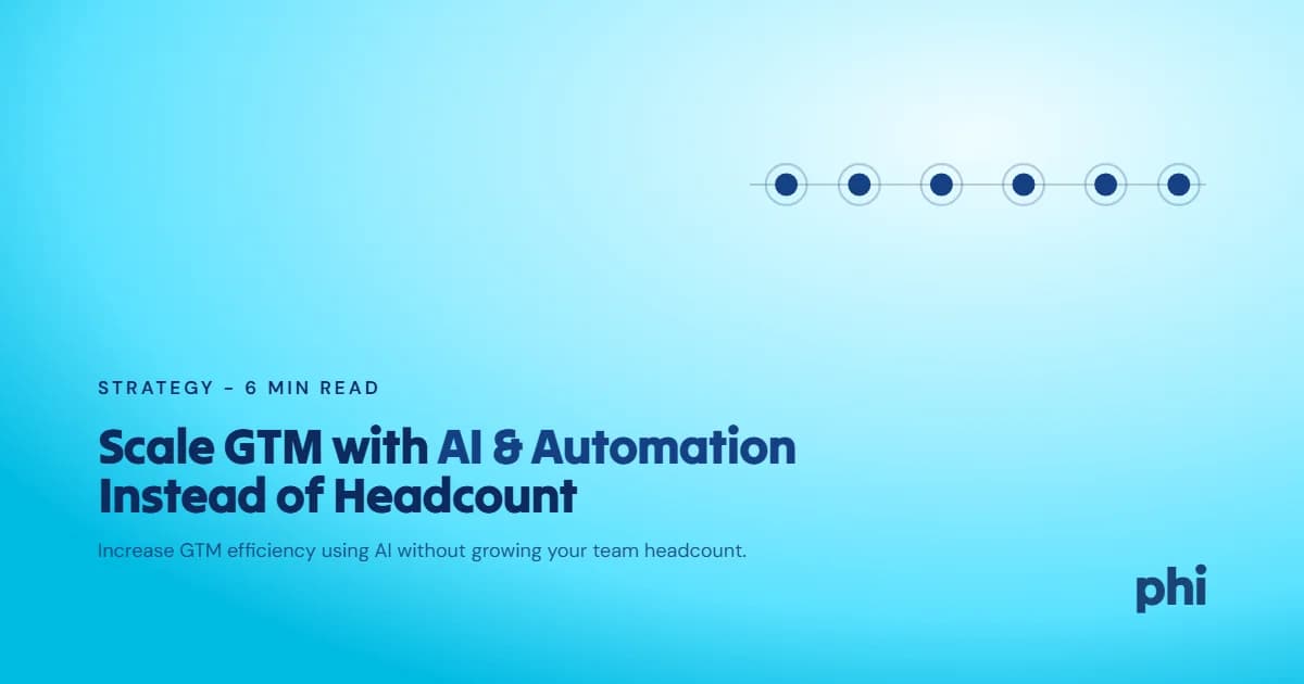 How to Scale GTM with AI & Automation Instead of Headcount