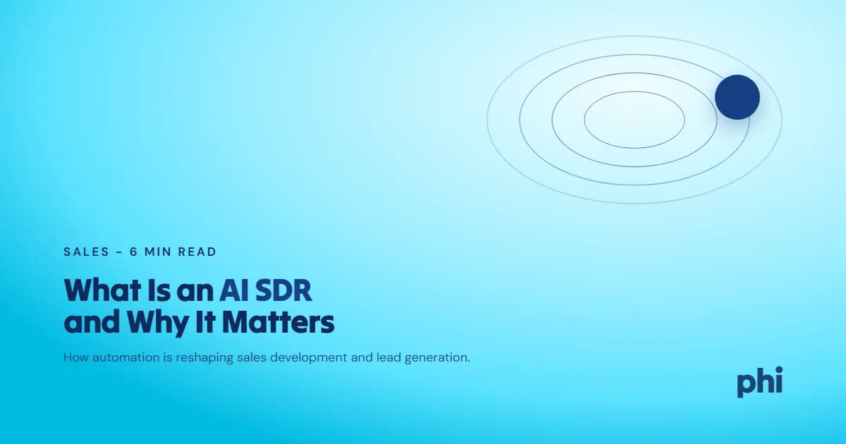 What Is an AI SDR? How Automated Sales Development Works