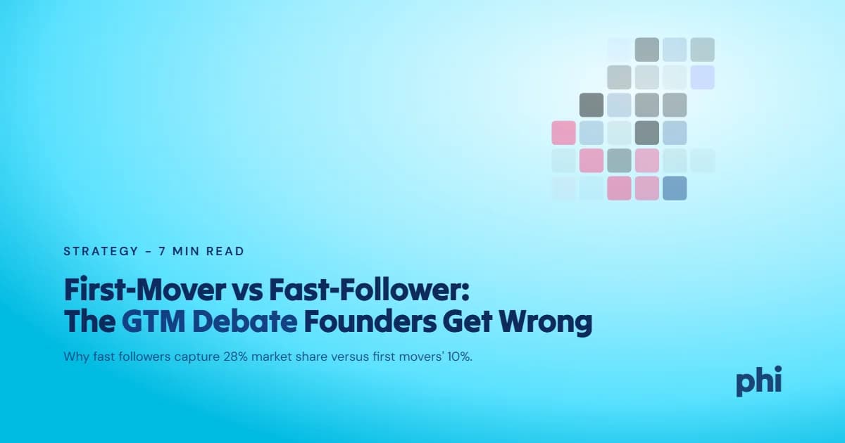 First-Mover vs Fast-Follower: The GTM Strategy Debate Most Founders Get Wrong