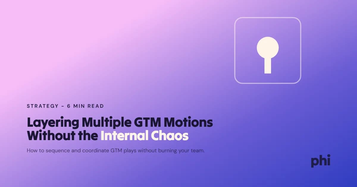 How to Layer Multiple GTM Motions Without Creating Internal Chaos