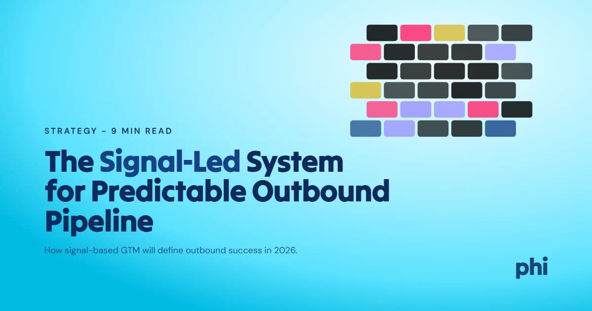 Outbound GTM in 2026: The Signal-Led System That Will Define Predictable Pipeline