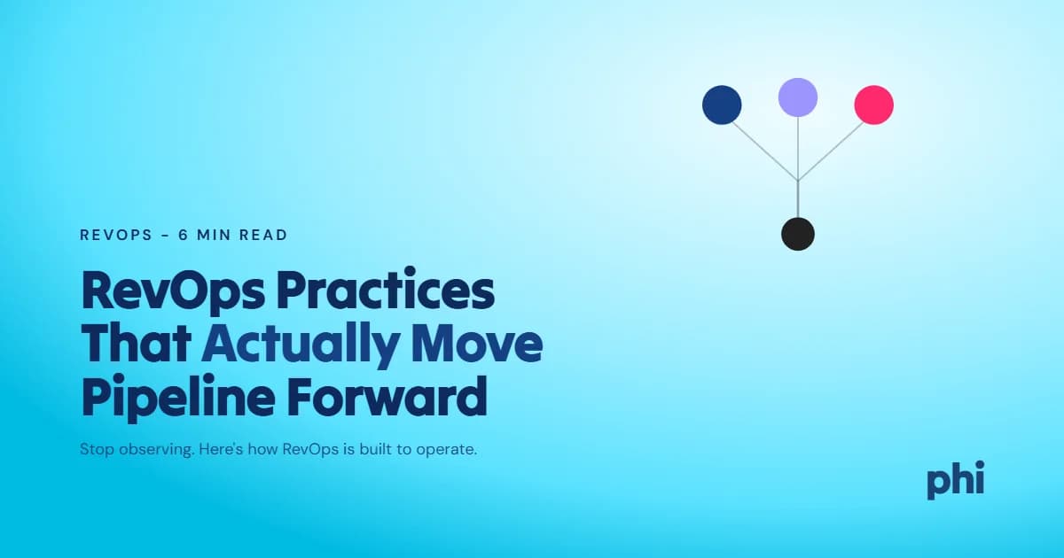 RevOps Best Practices That Actually Move Pipeline Forward