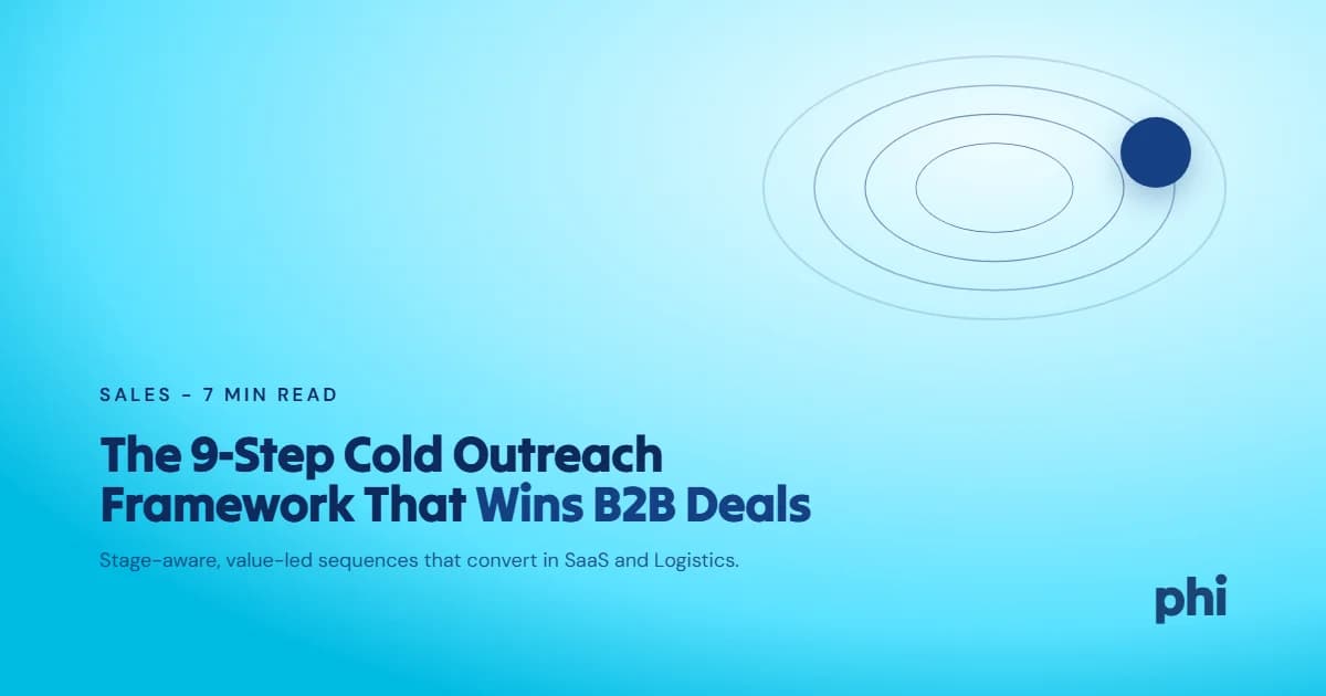 The 9-Step Cold Outreach Framework That Wins B2B Deals